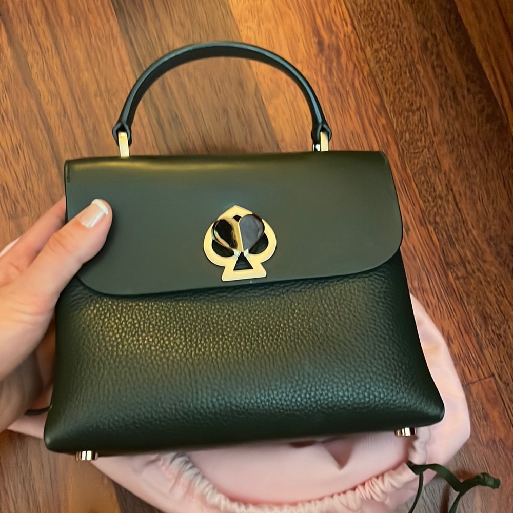 Kate Spade Romy Mini Top-handle Satchel. Dark green.